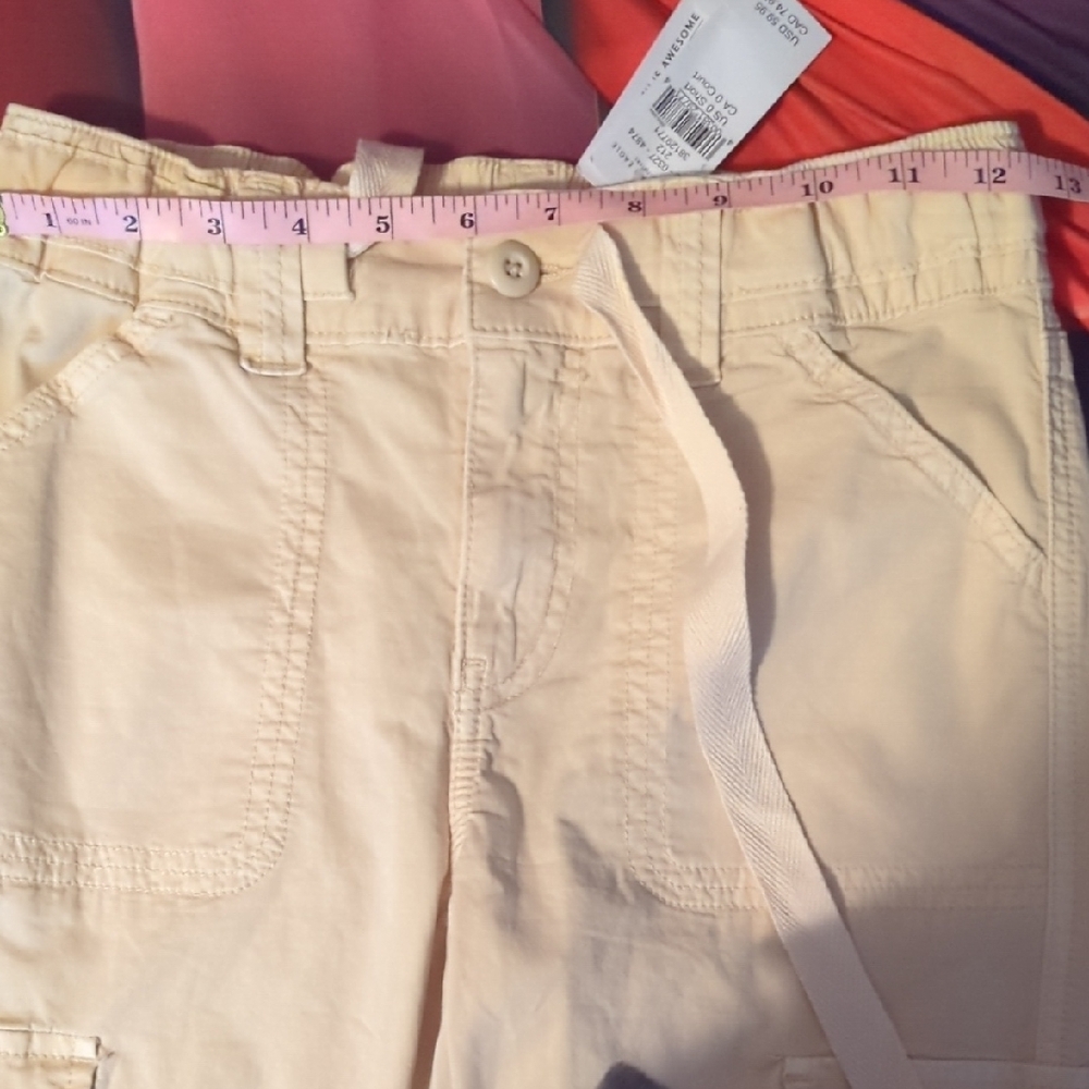 AMERICAN EAGLE Drawstring Cargo Pants 0 Short NWT - Picture 8 of 13